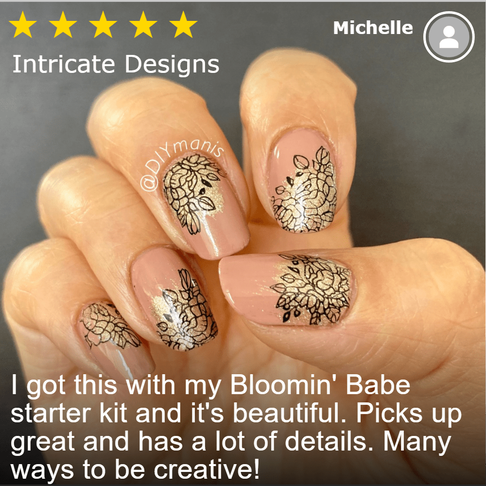 Bloomin' Babe: The Giving Garden (m018) - Nail Stamping Plate