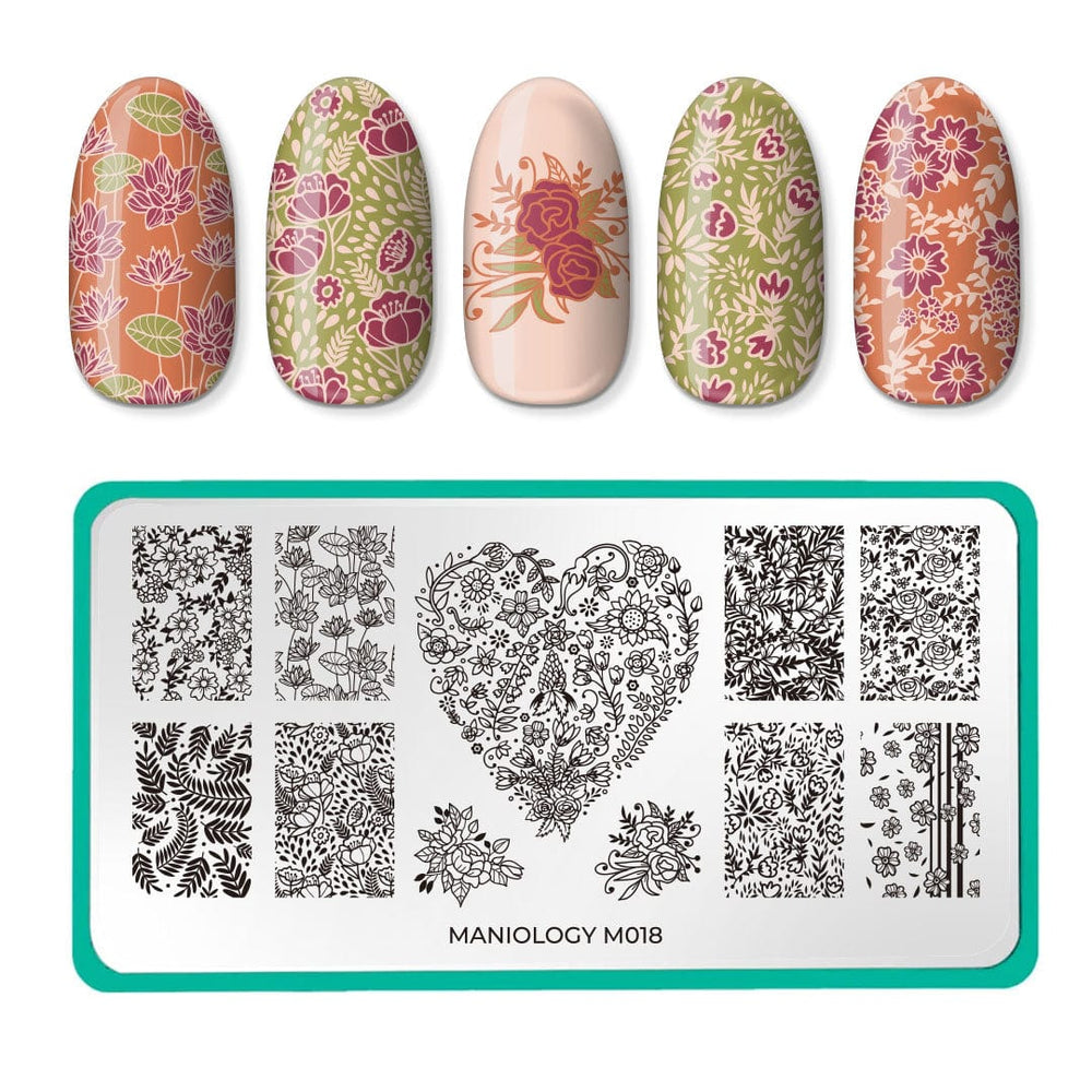 Bloomin' Babe: The Giving Garden (m018) - Nail Stamping Plate