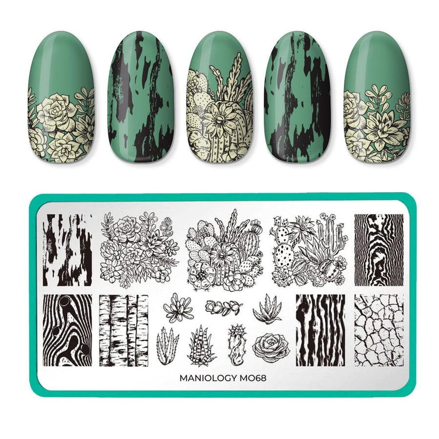 Botanicals: Hands Off/Into the Wild (m068) - Nail Stamping Plate