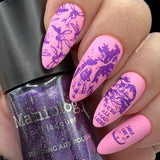 Casting Spells: Hex (B446) - Purple Holo-Sanded Stamping Polish