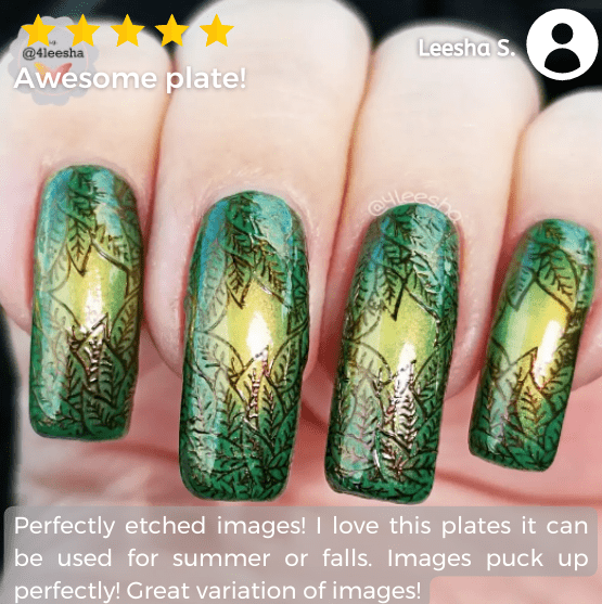 Summer Breeze (m070) - Nail Stamping Plate