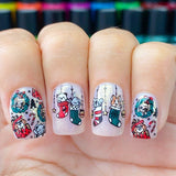 Christmas Party Animals (m261) - Nail Stamping Plate