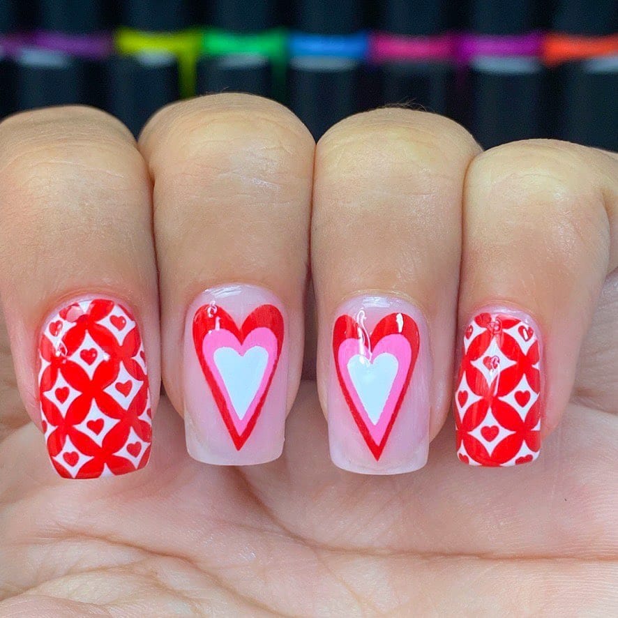 Classic Gradients & Hearts: Set of 3 Nail Stamping Plates