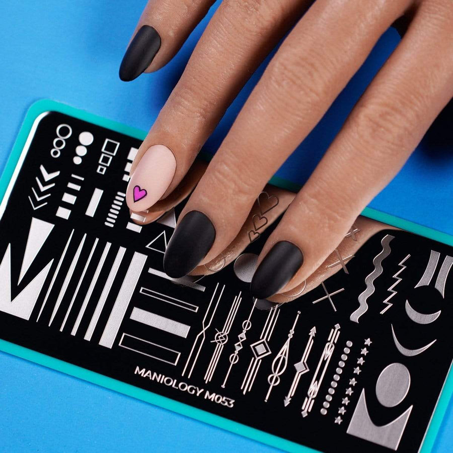  Maniology Love Your Accent (M053) Nail Stamping Plate, Easy  and Simple Basic Manicure, French Tip Nails, Classic Nail Art Design :  Beauty & Personal Care