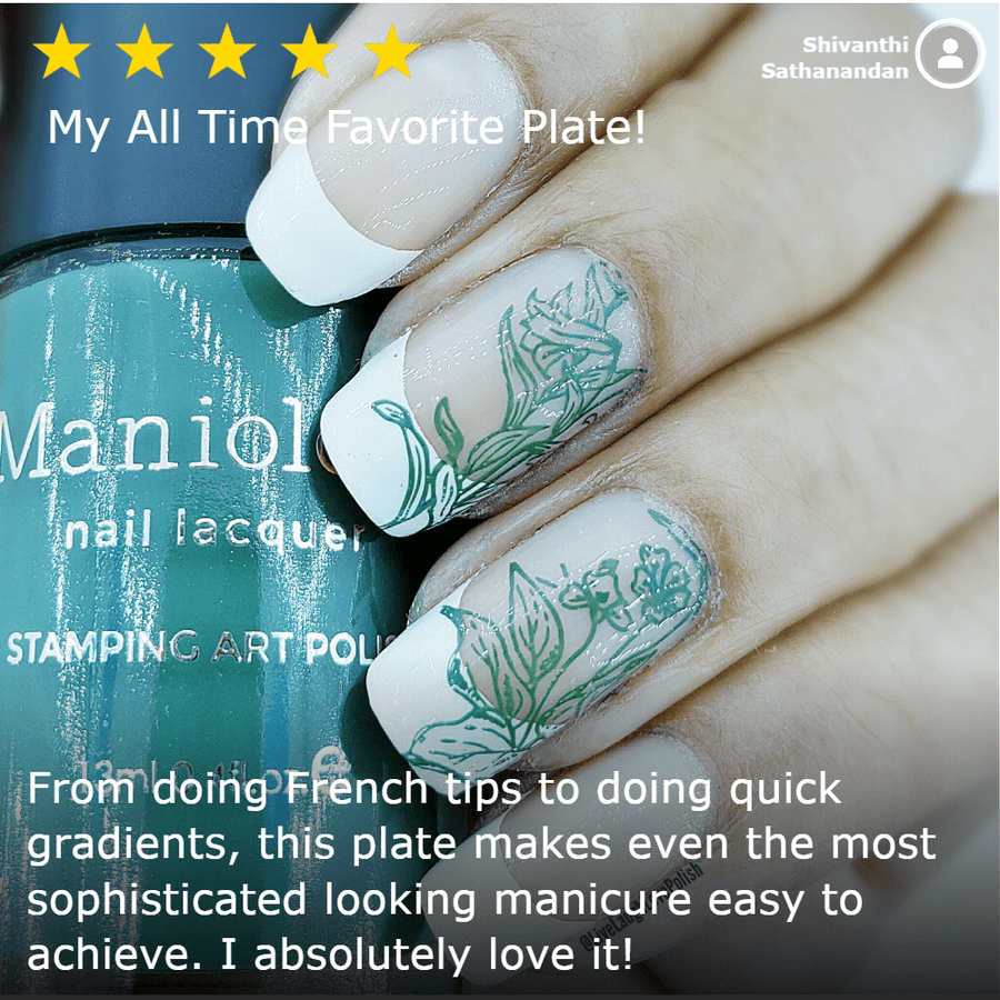 French Ceramic Nail Stamping Plate | Maniology