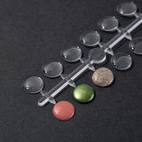 Clear ﻿Self-Adhesive Nail Polish Swatch Dots - Set of 120﻿﻿
