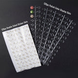 Clear ﻿Self-Adhesive Nail Polish Swatch Dots - Set of 120﻿﻿