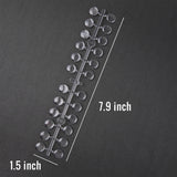Clear ﻿Self-Adhesive Nail Polish Swatch Dots - Set of 120﻿﻿