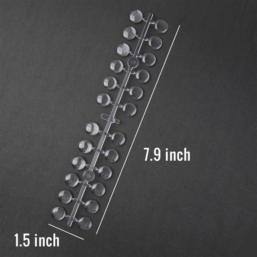 Clear ﻿Self-Adhesive Nail Polish Swatch Dots - Set of 120﻿﻿