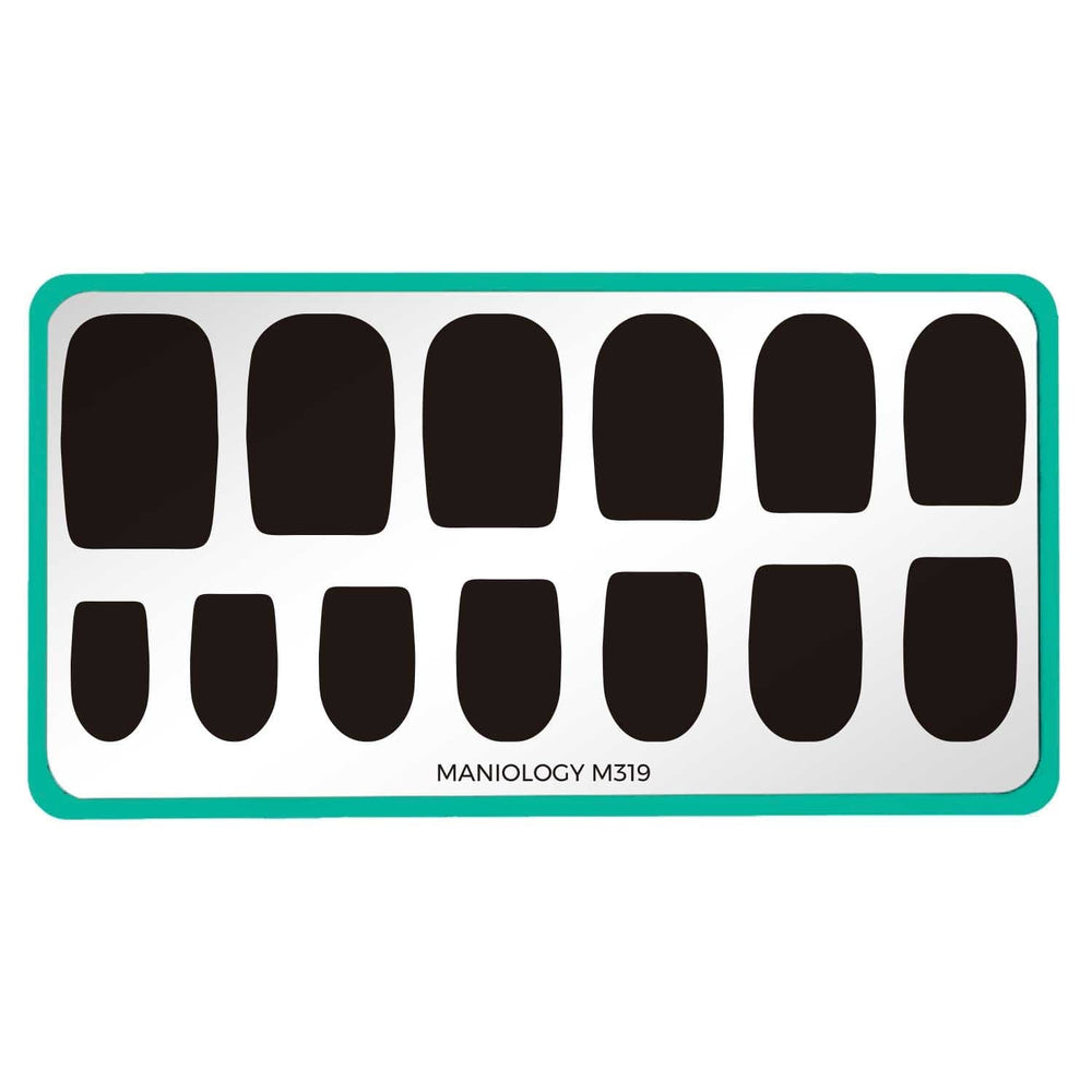 Color Block Nail Stamping Plate | Maniology