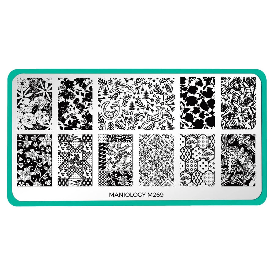 Cottage Textiles (m269) - Nail Stamping Plate