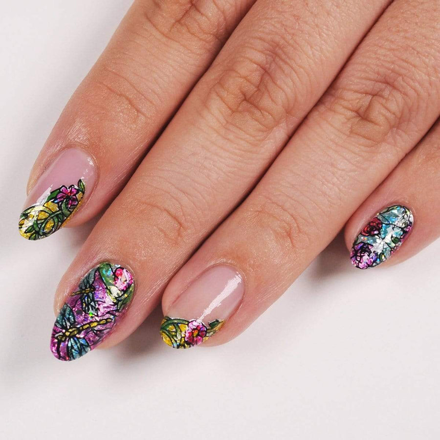 Holographic Ombre Nail / Holo powder! - YouTube