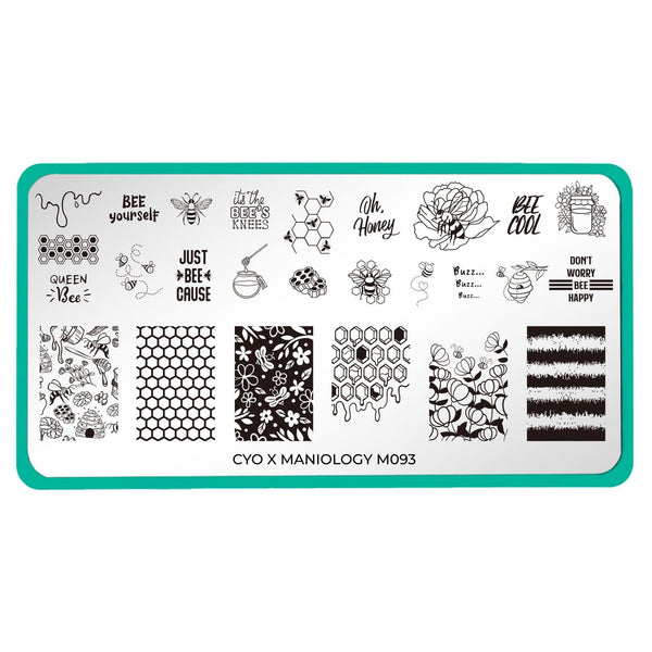 Bees CYO Design Contest 2019 Nail Stamping Plate | Maniology