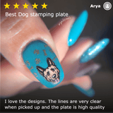 CYO Design Contest: Puppy Love (m097) - Nail Stamping Plate