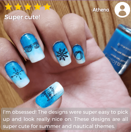CYO Design Contest: Sun & Sand (m104) - Nail Stamping Plate