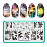 CYO Design Contest: Wave Your Palms (m095) - Nail Stamping Plate