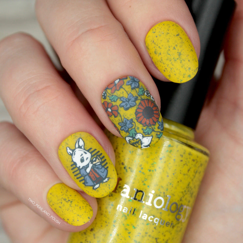 Dandelion Mustard w/ Glitter Flakies Nail Polish | Maniology