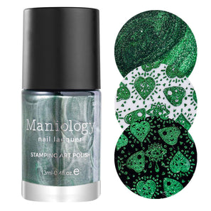 Poison Metallic Emerald Green Stamping Polish | Maniology