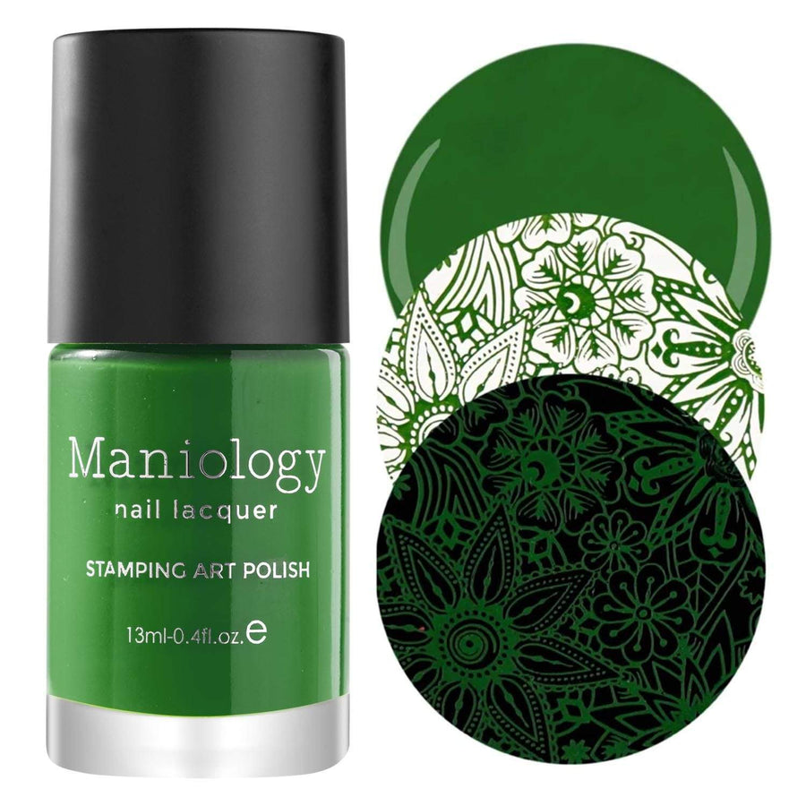 Essentials Bright Collection: Lilypad (B191) Leafy Green Stamping Polish