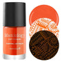 A warm, juicy orange hue stamping polish from Essentials Bright Collection by Maniology.