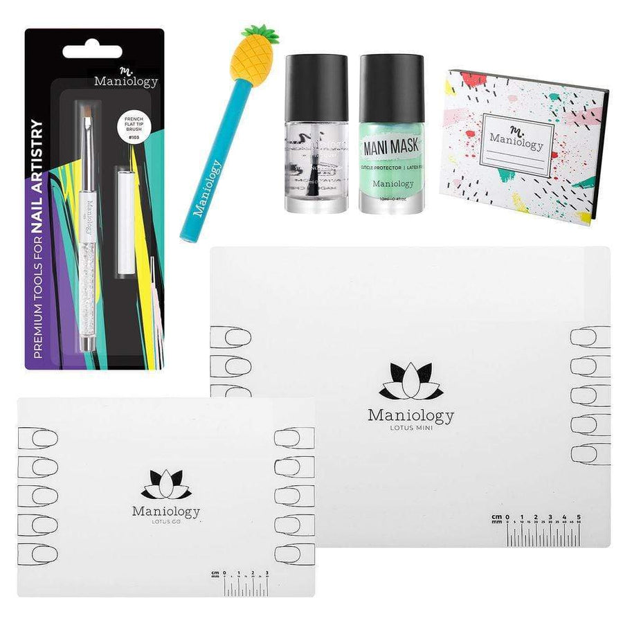 Essentials Deluxe Bundle: 7-Piece Nail Stamping Accessories Set