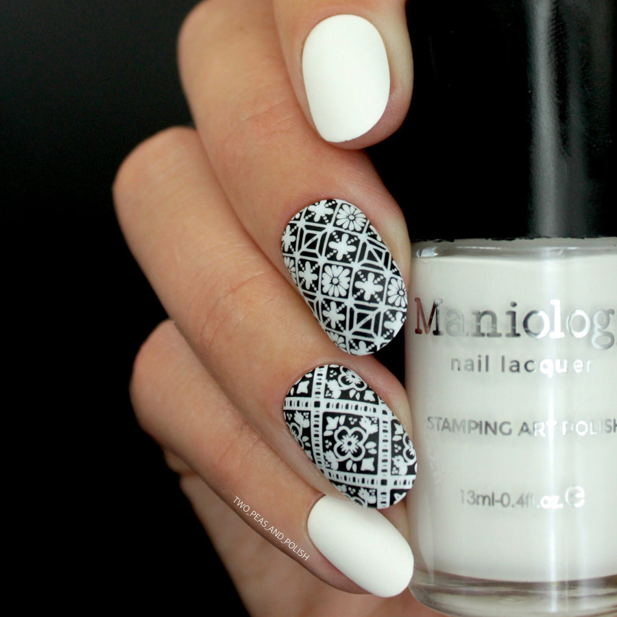 Essentials Primary Collection:  Bam! White (B170) Classic White Stamping Polish