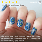 Essentials Primary Collection:  Midnight Madness (B188) Dark Blue Stamping Polish