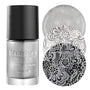 A light gray tone So Metal Silver Stamping Polish from our Essentials Primary collection by Maniology.