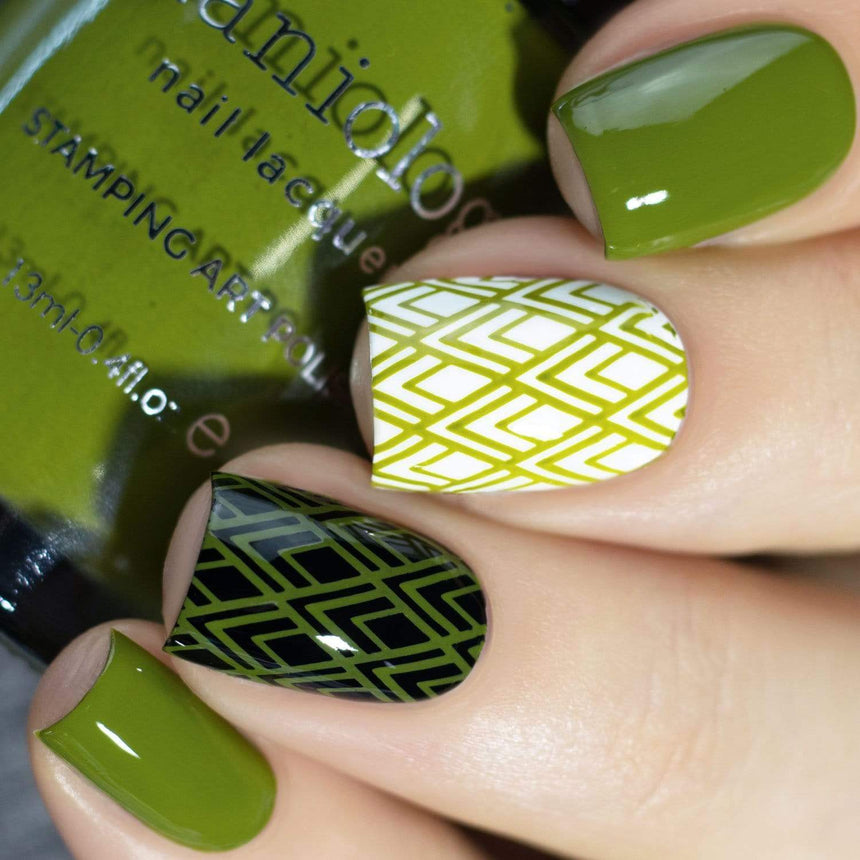 Evergreen (B315) - Olive Green Stamping Polish
