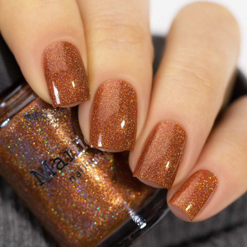 Buy Copper Top Copper Holographic Metallic Nail Polish Online in India -  Etsy