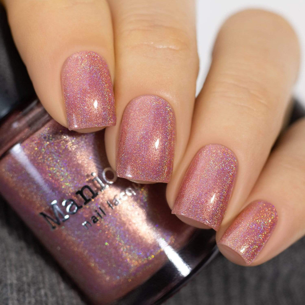 maniology fairy tales pixie p108 pink pearl holographic nail polish reg p108