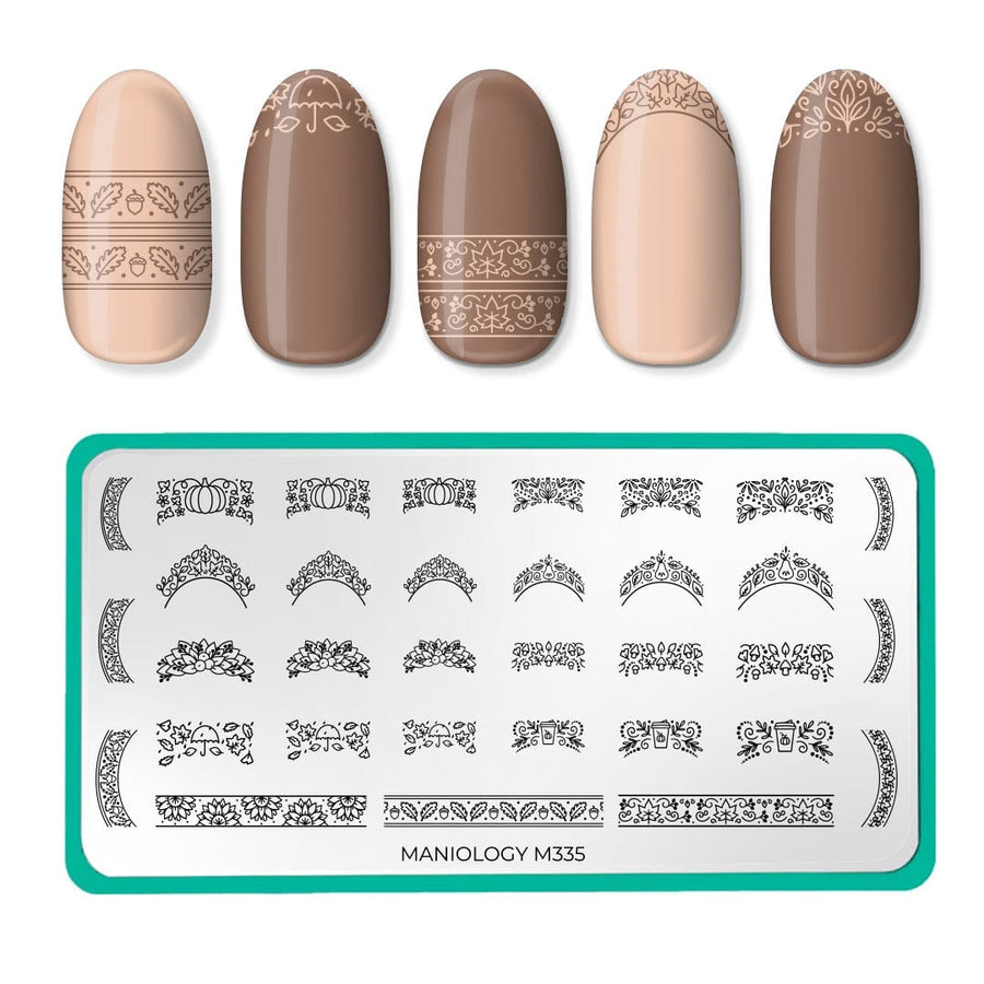 Fall French (M335) - Nail Stamping Plate