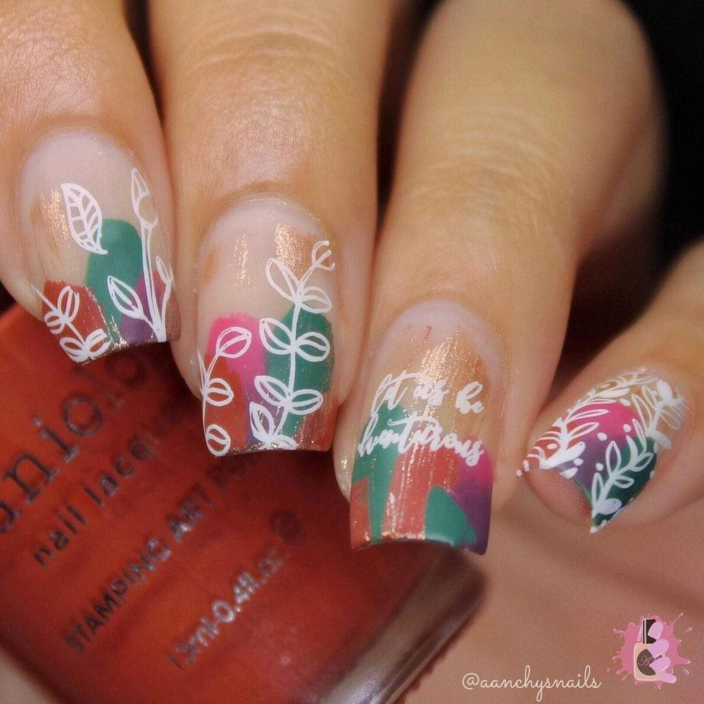 Fall Occasions: Autumn Wishes (m164) - Nail Stamping Plate