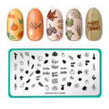 Fall Occasions: Holiday Harvest (m023) - Nail Stamping Plate