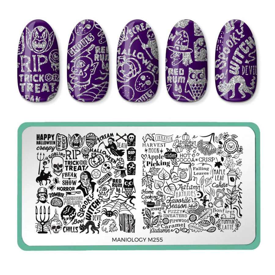 Fall Occasions: Reaper's Harvest (m255) - Nail Stamping Plate
