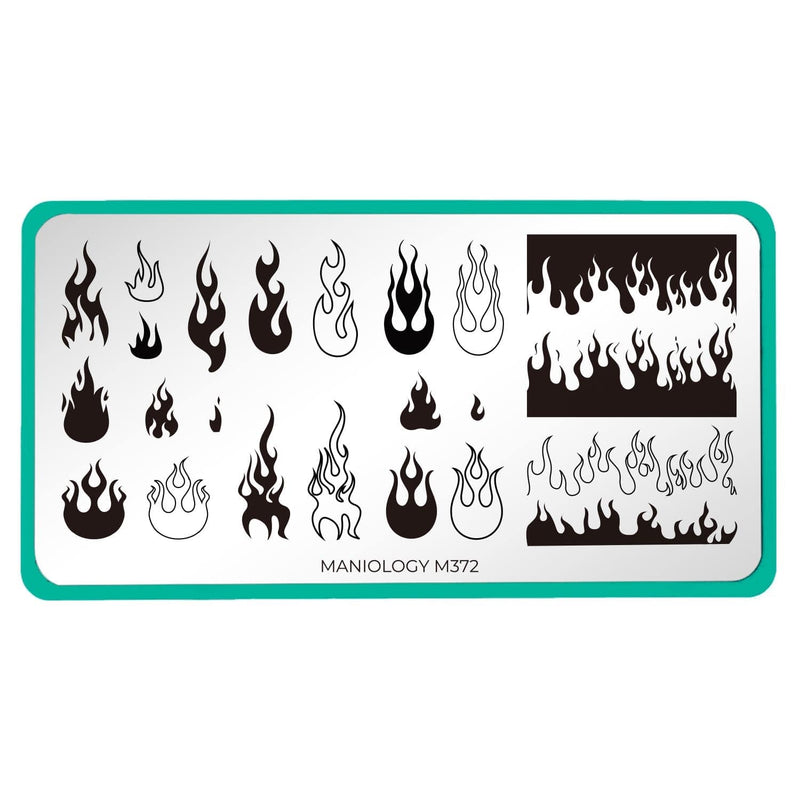 Flames Stamp Plate Fire Stamping Platesnail Fire Image 
