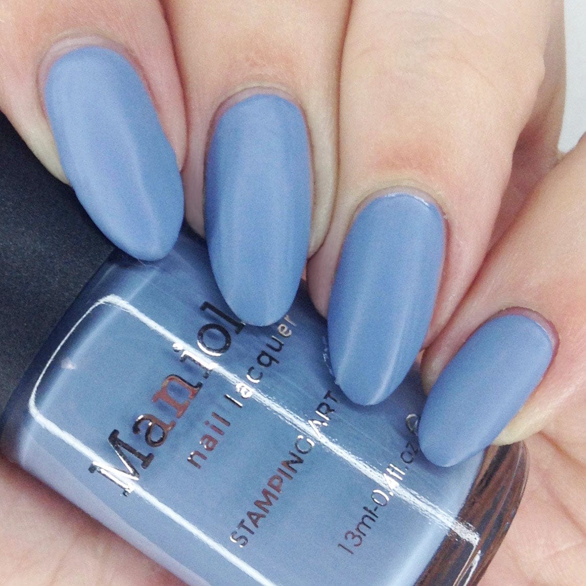 Forager: Cornflower (B417) - Dusty Blue Cream Stamping Polish