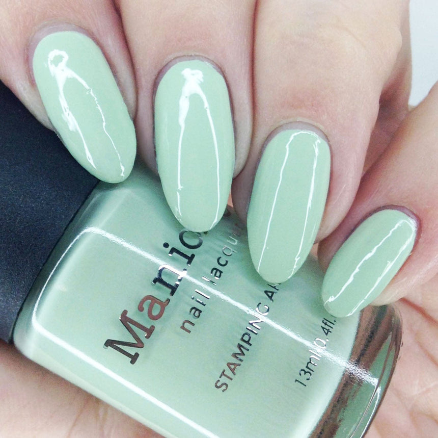 Forager: Pasture (B416) - Pale Mint Green Cream Stamping Polish