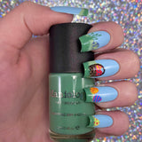 Forager: Pasture (B416) - Pale Mint Green Cream Stamping Polish