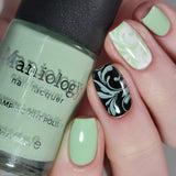Forager: Pasture (B416) - Pale Mint Green Cream Stamping Polish