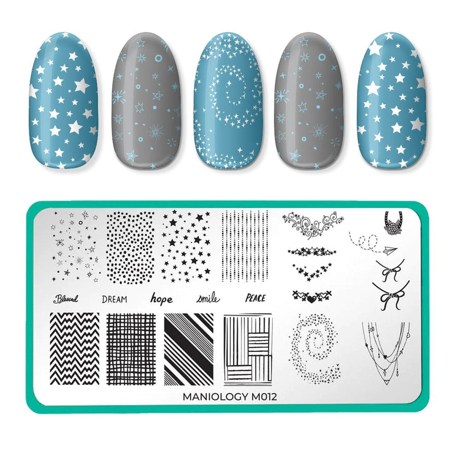 Forever Young: Stargazer (m012) - Nail Stamping Plate