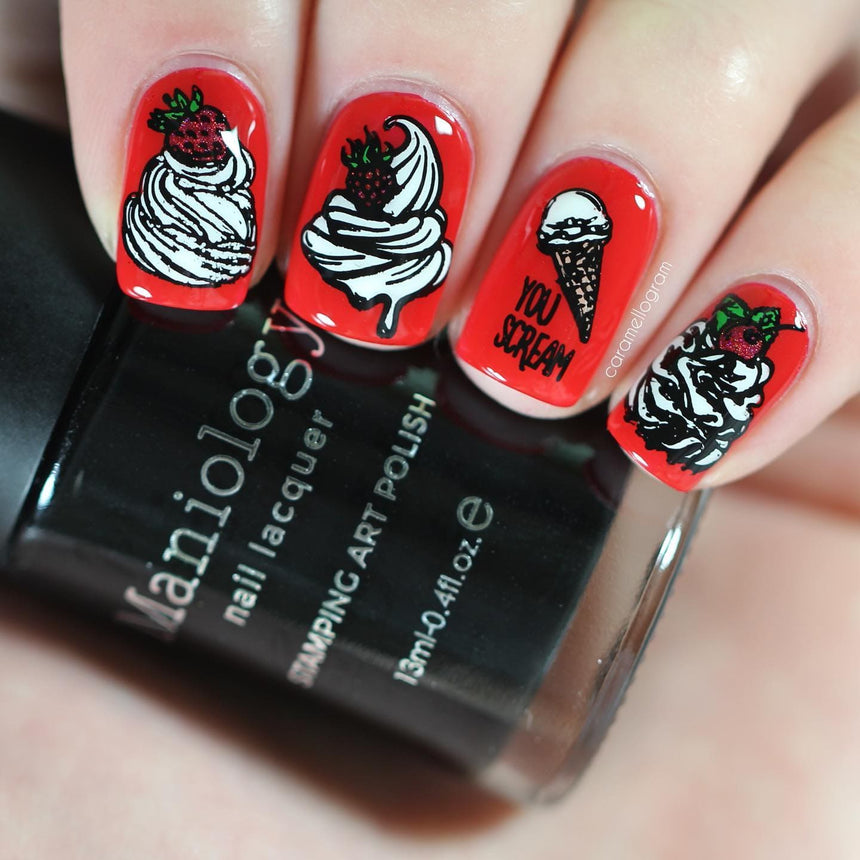 Forkin' Love Ya (m114) - Nail Stamping Plate