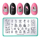 Forkin' Love Ya (m114) - Nail Stamping Plate