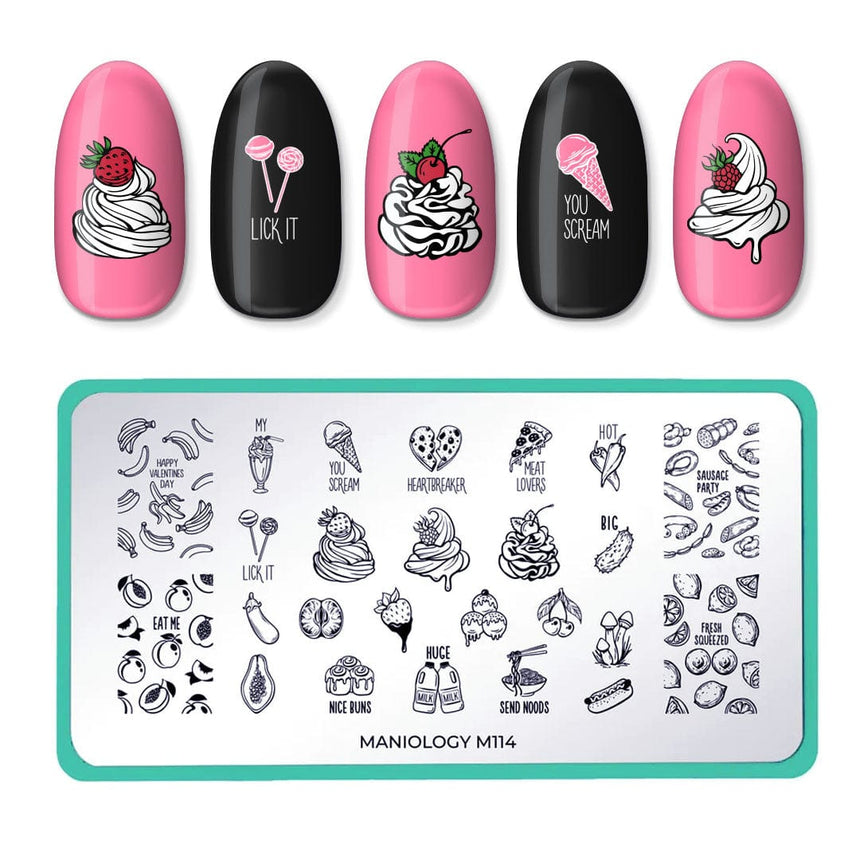 Forkin' Love Ya (m114) - Nail Stamping Plate