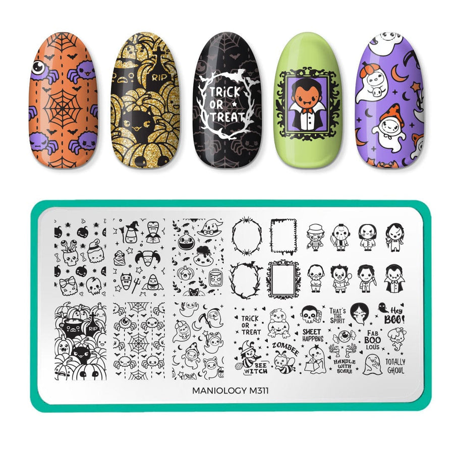 Friendly Ghosts (M311) - Nail Stamping Plate