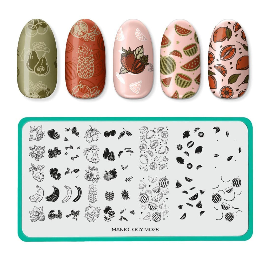 Fresh Squeeze Fruit Deco Layers Stamping Plate | Maniology
