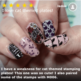 Fuzzy & Ferocious: Cat People/Feline Lover (m144) - Nail Stamping Plate