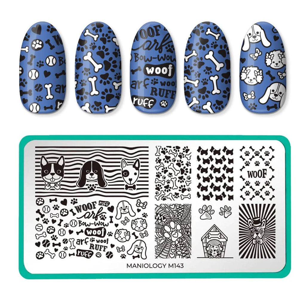 Dog Lover Fuzzy & Ferocious Nail Stamping Plate | Maniology