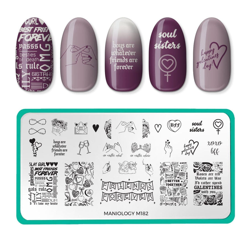 Galentine's Day Occasions: Better Together (m182) - Nail Stamping Plate