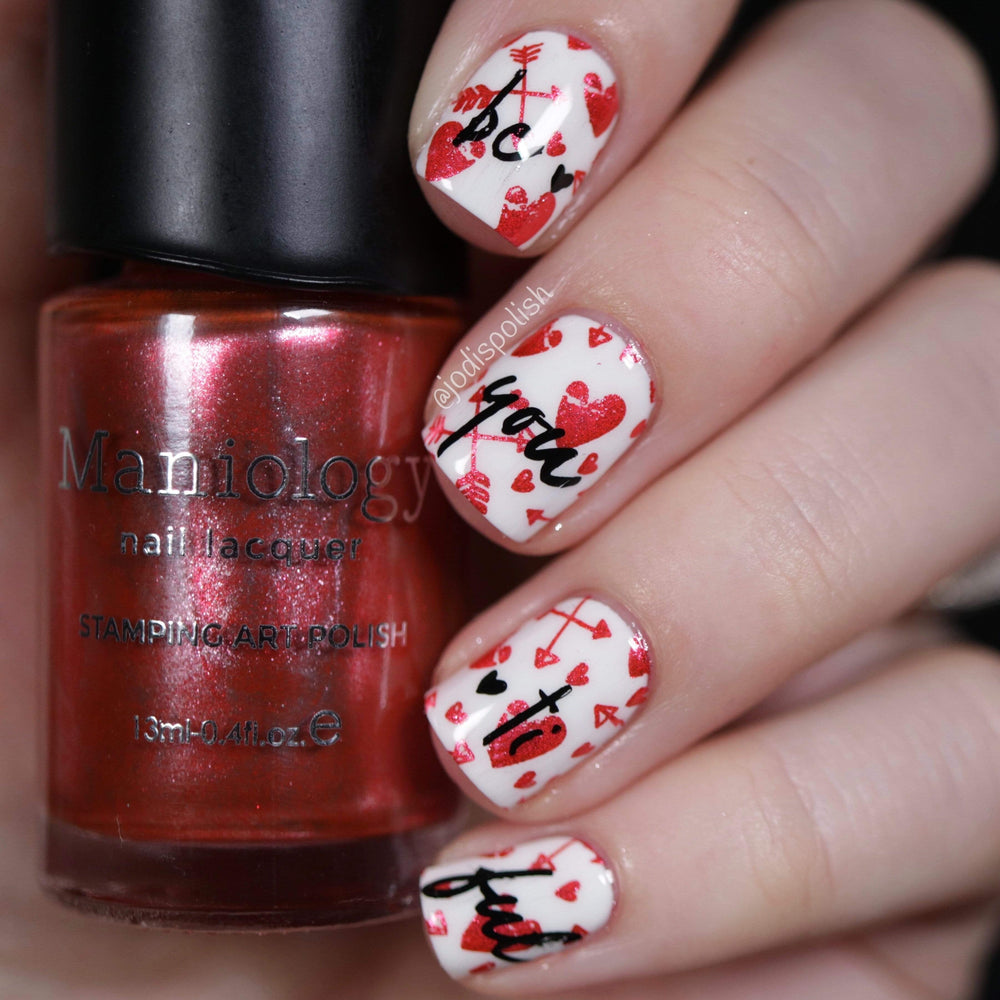 Nail Art ~ Non Traditional Valentine's Day Mani | Polish and Paws